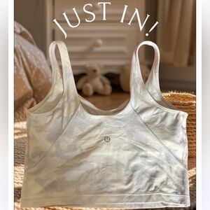 lululemon athletica Women's Cream purple Sports Bra